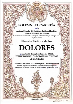 Festividad de los Dolores Gloriosos de la Virgen