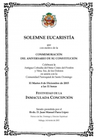 Aniversario de Constitución de la Cofradía